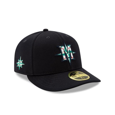 Seattle Mariners Gorra | New Era MLB Batting Practice Low Profile 59fifty Fitted Cap Mexico - Azules